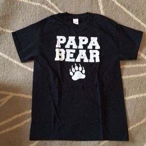 Papa bear tshirt medium